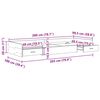 vidaXL Bedframe met hoofdeinde met lade Wit 100 x 200 cm Bewerkt hout