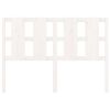 vidaXL Hoofdbord 125,5x4x100 cm massief grenenhout wit