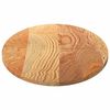 vidaXL Tafelblad 120x60x2 cm ovaal massief eikenhout lichtbruin