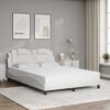 vidaXL Bed "Viana" met matras kunstleer wit 120x200 cm