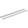 vidaXL Kaststaaf 2 pcs Zilver 664 x 15 x 29 mm Aluminium Legering