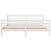 vidaXL Bedframe met hoofdeinde zonder matras 200x200 cm wit