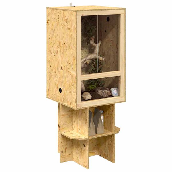 vidaXL Terrarium Bruin 50 x 50 x 130 cm OSB