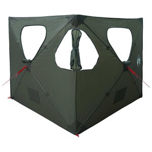vidaXL Jacht Tent 145 x 145 x 150 cm Legergroen Polyester en staal