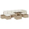 vidaXL Tuin Sofa Set 8 st poly rattan