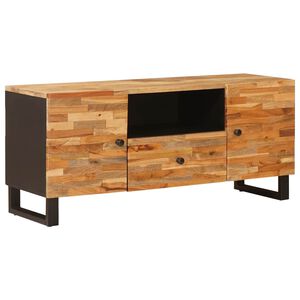 vidaXL TV-kast met plank Bruin 105 x 33 x 46 cm Massief Mango Hout
