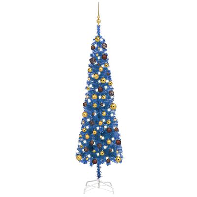 Kerstboom met LED's en smal 180 cm online kopen | vidaXL.be