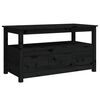 vidaXL Salontafel 102x49x55 cm massief grenenhout zwart