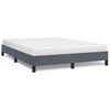 vidaXL Bedframe zonder matras donkergrijs 137x190 cm volledig fluweel