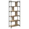 vidaXL Boekenkast 5-laags 76 x 32 x 192 cm Bewerkt hout