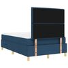 vidaXL Boxspringbed met matras met hoofdeinde Blauw 120 x 200 cm Stof
