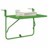 vidaXL Hangende Balkon Tafel Groen 60 x 39 x 65 cm Staal