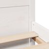 vidaXL Bedframe met hoofdeinde zonder matras 140x190 cm wit