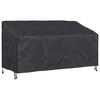 vidaXL Tuinbankhoes Zwart 205 x 85 x 65 / 94 cm 210D Oxford Stof