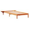 vidaXL Bedframe met Zijtafels Wasbruin 80 x 220 cm Massief grenenhout
