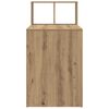 vidaXL Bureau met plank Artisan Eiken 108 x 55 x 103.5 cm Bewerkt hout