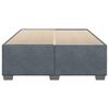 vidaXL Bedframe zonder matras 140x190 cm fluweel donkergrijs