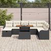 vidaXL Tuin Sofa Set 9 pcs Zwart poly rattan