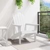 vidaXL Adirondack-stoel Wit 74 x 82 x 92cm HDPE