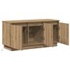 vidaXL TV-kast Artisan Eiken 100 x 38 x 49 cm Bewerkt hout