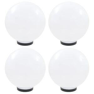 vidaXL LED-bollampen 4 st rond 30 cm PMMA