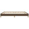 vidaXL Bedframe zonder matras stof donkerbruin 180x200 cm