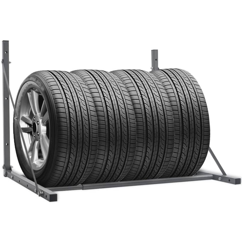 Opbergrek 5-laags met wielen 250 kg 75x35x155 cm zwart kopen