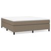 vidaXL Boxspring bed stof taupe 180x200 cm