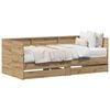 vidaXL Dagbed met lade Artisan Eiken 75 x 190 cm Bewerkt hout