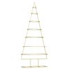 vidaXL Metalen kerstboom met standaard Goud 180 cm Poedergecoat staal
