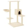 vidaXL Kattenmeubel met sisal krabpalen 95 cm cr&egrave;mekleurig