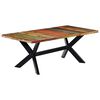 vidaXL Eettafel 200x100x75 cm massief gerecycled hout