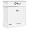 vidaXL Schoenenkast 50x28x58 cm paulowniahout wit