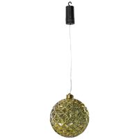 Luxform Hanglamp op batterijen Ball Diamonds LED goudkleurig