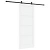 vidaXL Schuifdeur ORKDAL 86 x 211 cm Bewerkt hout Wit en zwart