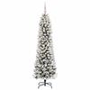 vidaXL Kunstkerstboom met 150 LED Wit 150 cm PVC en Metaal en Plastic