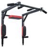 VidaXL Optrekbar dipstation Zwart en Rood 89 x 59 x 70 cm