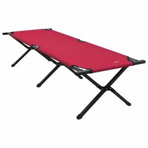 vidaXL Opvouwbaar Camping Bed Rood Oxford stof