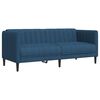 vidaXL 2-zitsbank stof blauw