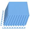 vidaXL Zwembad Grondmat 12 pcs Blauw 4,32 m&sup2; EVA Schuim