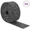 vidaXL Rubbergranulaatrol Zwart 500 x 5 x 0,8 cm Rubber
