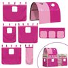 vidaXL Stapelbed met gordijnen 80x200 cm grenenhout roze