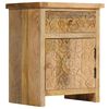 vidaXL Nachtkastje 40x30x50 cm massief mangohout