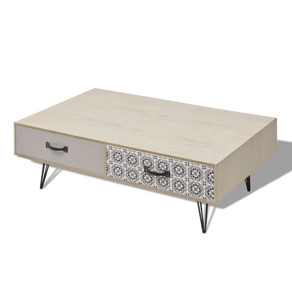 vidaXL Salontafel 100x60x35 cm beige