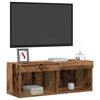 vidaXL Tv-meubelset 2 pcs Oud hout 80 x 30 x 30 cm Bewerkt hout