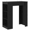 vidaXL Bartafel 95 x 47 x 103,5 cm Bewerkt hout Zwart eiken