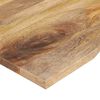 vidaXL Bureaublad met ronding 120x50x2,5 cm massief ruw mangohout