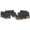 vidaXL Tuinbankenset 13 st Grijs poly rattan