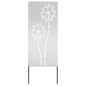vidaXL Tuin Privacy Screen Zilver 50 x 140 cm Gegalvaniseerd staal