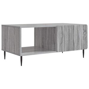 vidaXL Salontafel Grijs Sonoma 90 x 50 x 40 cm Bewerkt hout